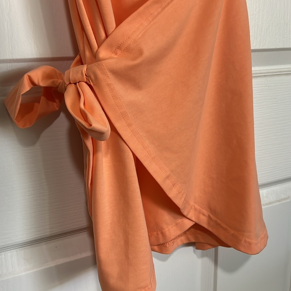 Orange Tennis Wrap Dress - Picture 2 of 3